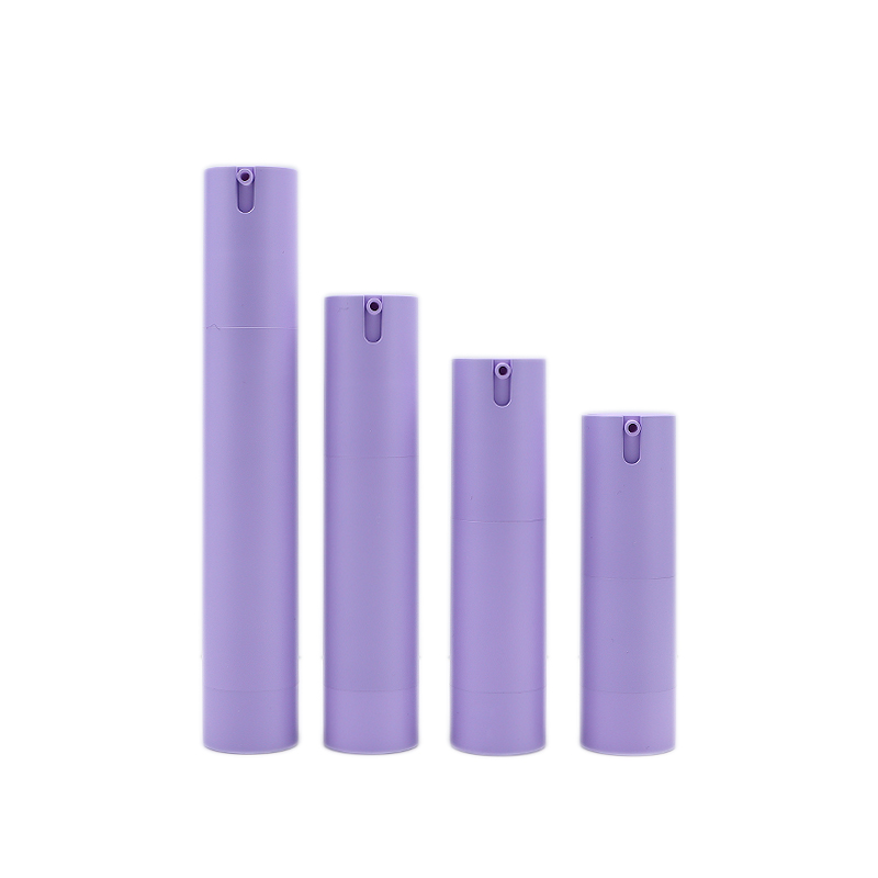 Flacone airless cosmetico viola pressato a forma di U da 10 ml 15 ml 20 ml 30 ml