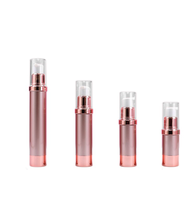 Flacone cosmetico airless in oro rosa da 26 mm
