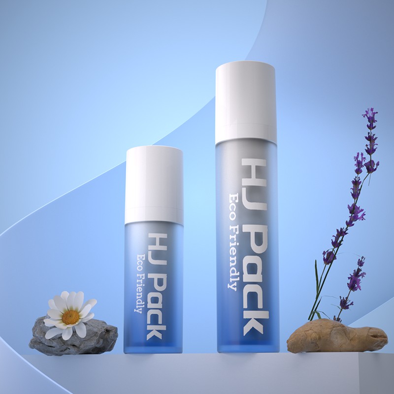 Imballaggio cosmetico per bottiglia airless a doppia parete rotante da 25 mm 10 ml 15 ml