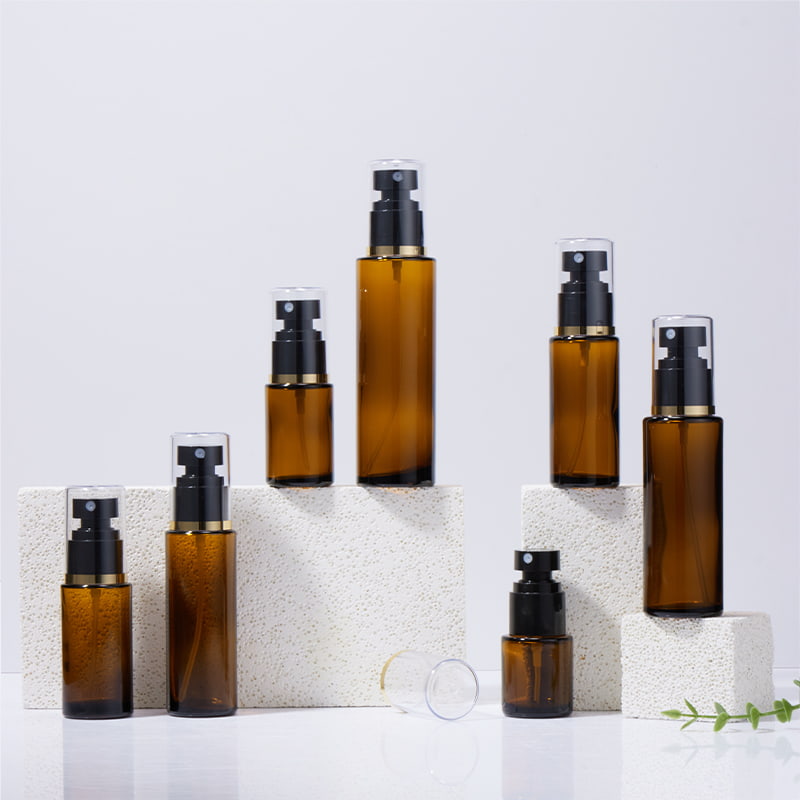 20ml 30ml 40ml 50ml 60ml 80ml 100ml Flacone spray in vetro ambrato
